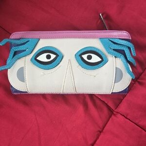 Loungefly Purple and Teal Face Wallet